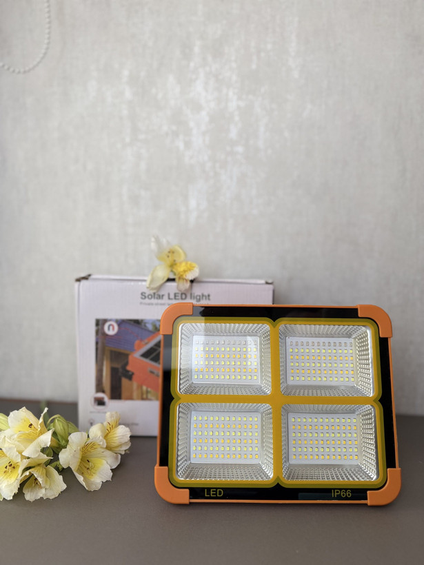 چراغ خورشیدی سولار Solar LED Light اورجینال 4 باتری 288 لامپ ضدآب