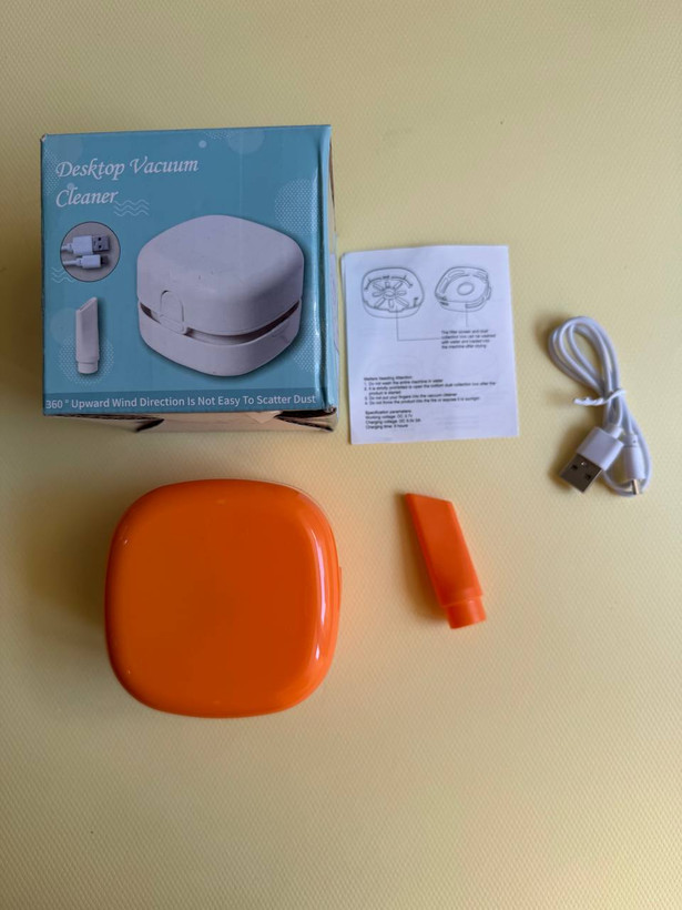 جارو شارژی دسکتاپ مینی جارو رومیزی Desktop Vacuum Cleaner با سری باریک